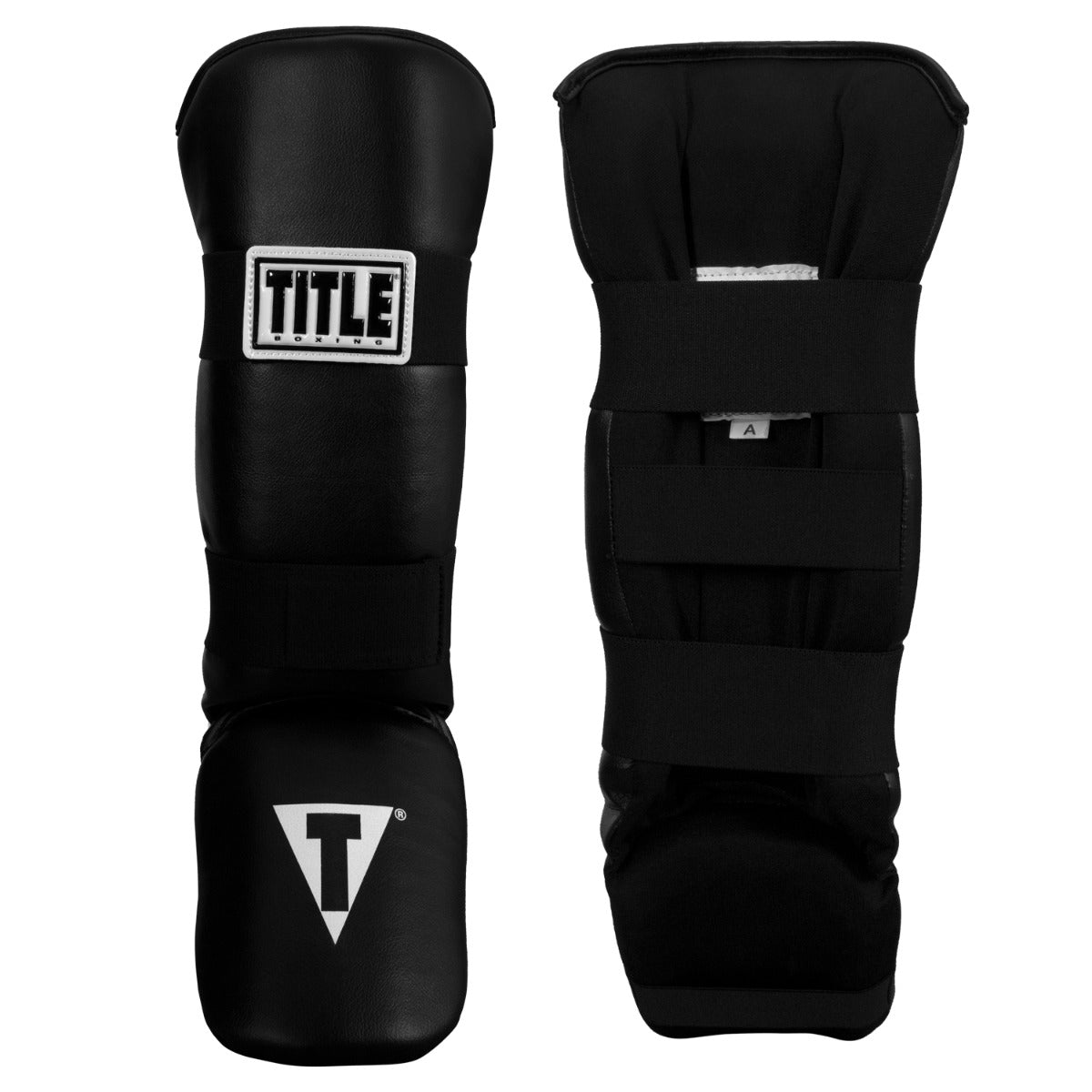 variant:lifestyle::TITLE Boxing Vinyl Shin-Instep Guards 2.0 alternate view