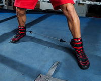 variant:lifestyle::TITLE Boxing Fast Feet Trainer in use in a boxing ring