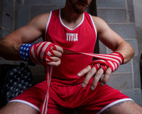 variant:USA::TITLE Boxing Velpeau Amateur Competition 177" Wraps man wrapping hands