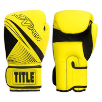 color:Black/Neon Yellow::Viper by TITLE Boxing Strike Select Bag Gloves 2.0