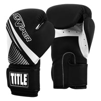 variant:Black/White::Viper by TITLE Boxing Strike Select Bag Gloves 2.0 side view