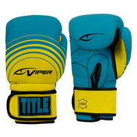 color:Blue/Lime::Viper by TITLE Boxing Select Training Gloves 2.0