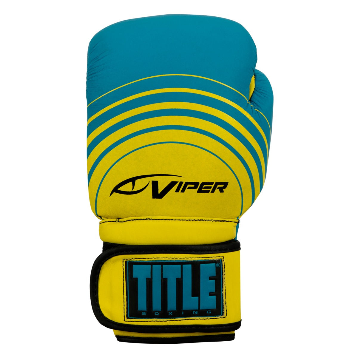 variant:Blue/Lime::Viper by TITLE Boxing Select Training Gloves 2.0 front view