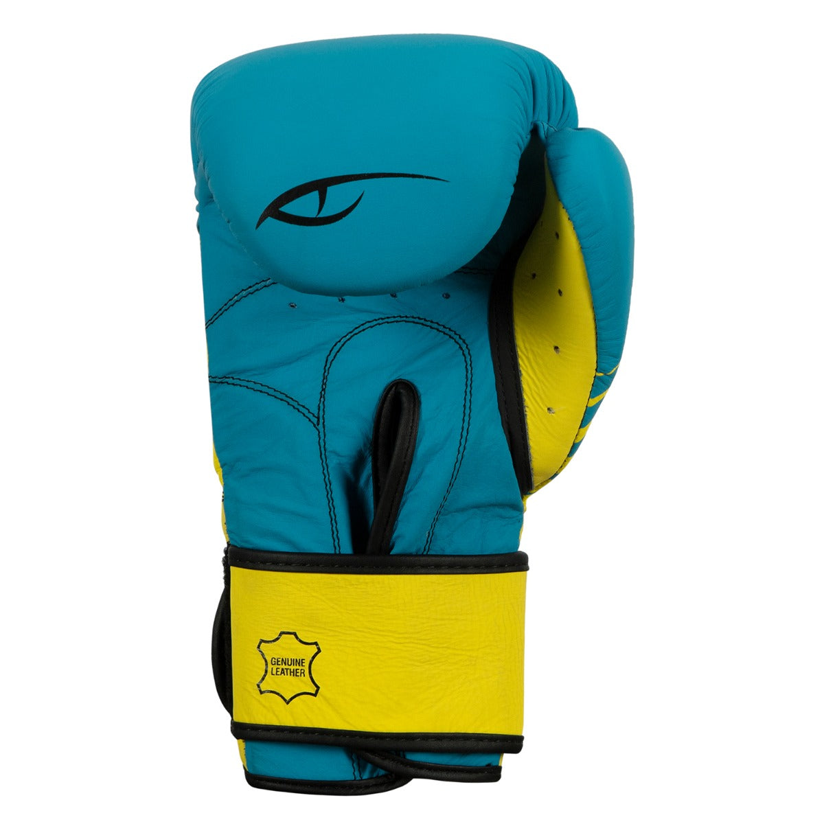variant:Blue/Lime::Viper by TITLE Boxing Select Training Gloves 2.0 back view