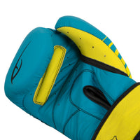 variant:Blue/Lime::Viper by TITLE Boxing Select Training Gloves 2.0 hand view