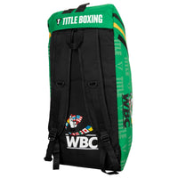 variant:lifestyle::WBC by TITLE Boxing Sport Bag/Backpack back view