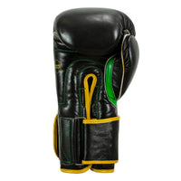 variant:Black/Green::WBC by TITLE Boxing Bag Gloves back view