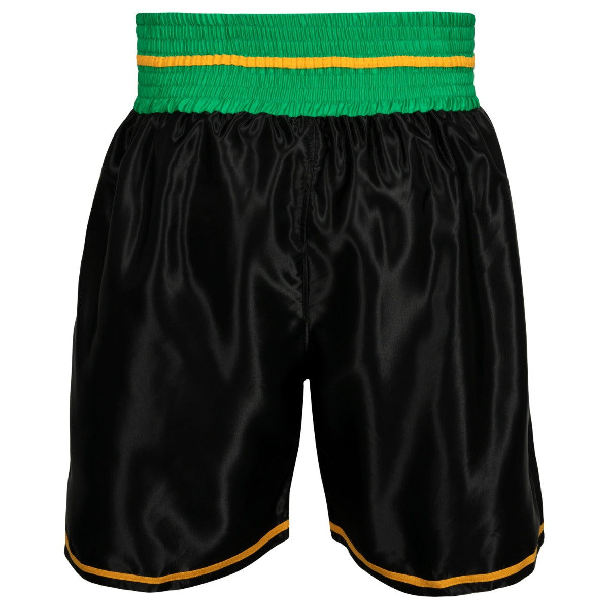 variant:Black/Green::WBC by TITLE Boxing Professional Boxing Trunks back view