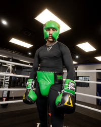 variant:lifestyle::WBC by TITLE Boxing Groin Protector man posing