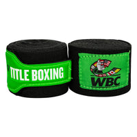 color:Black/Green::WBC by TITLE Boxing Hand Wraps
