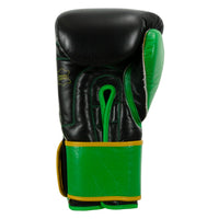 variant:Black/Green::WBC by TITLE Boxing Training Gloves back view