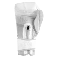 variant:lifestyle::TITLE White Boxing Heavy Bag Gloves back view