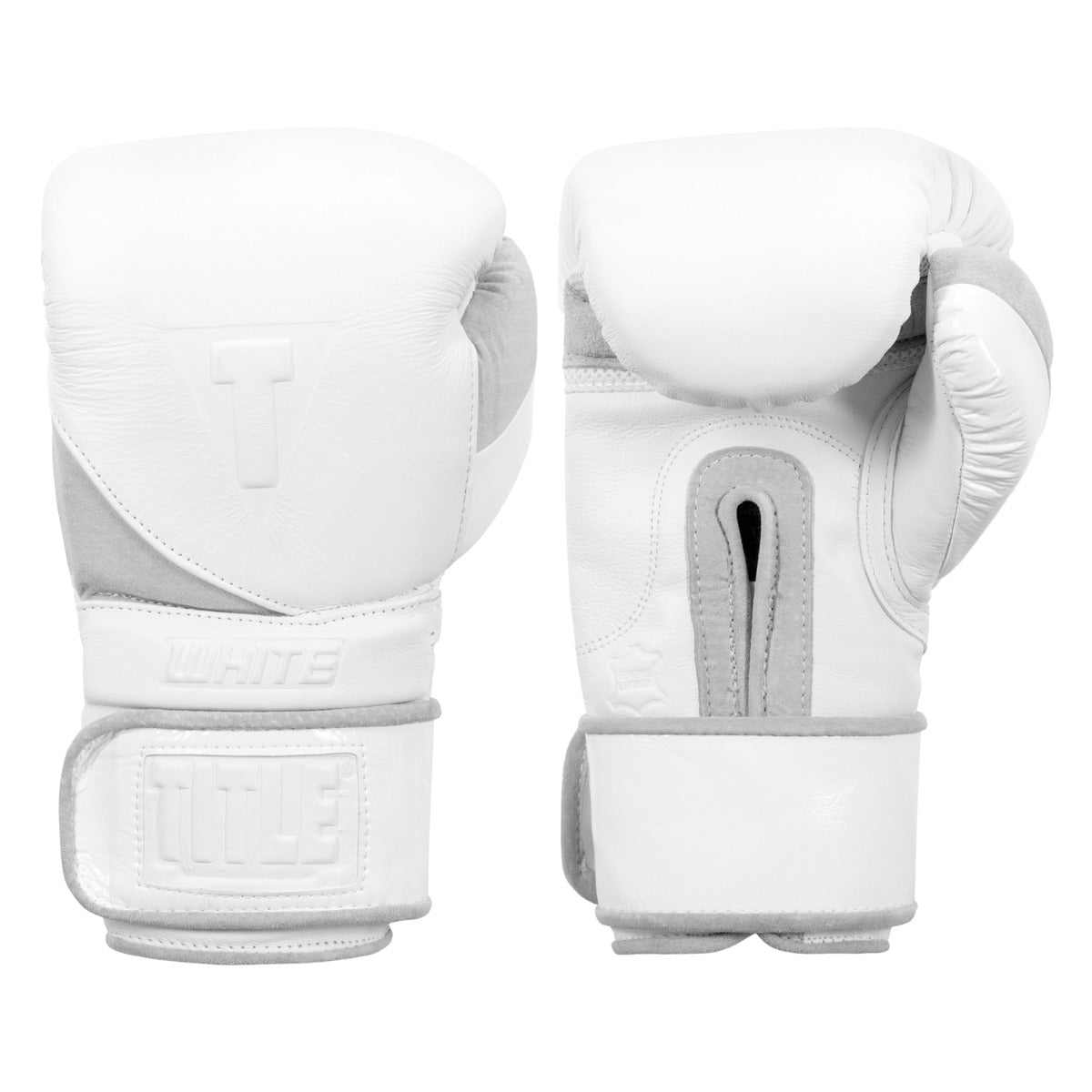 variant:lifestyle::TITLE White Boxing Training Gloves 2.0 main image