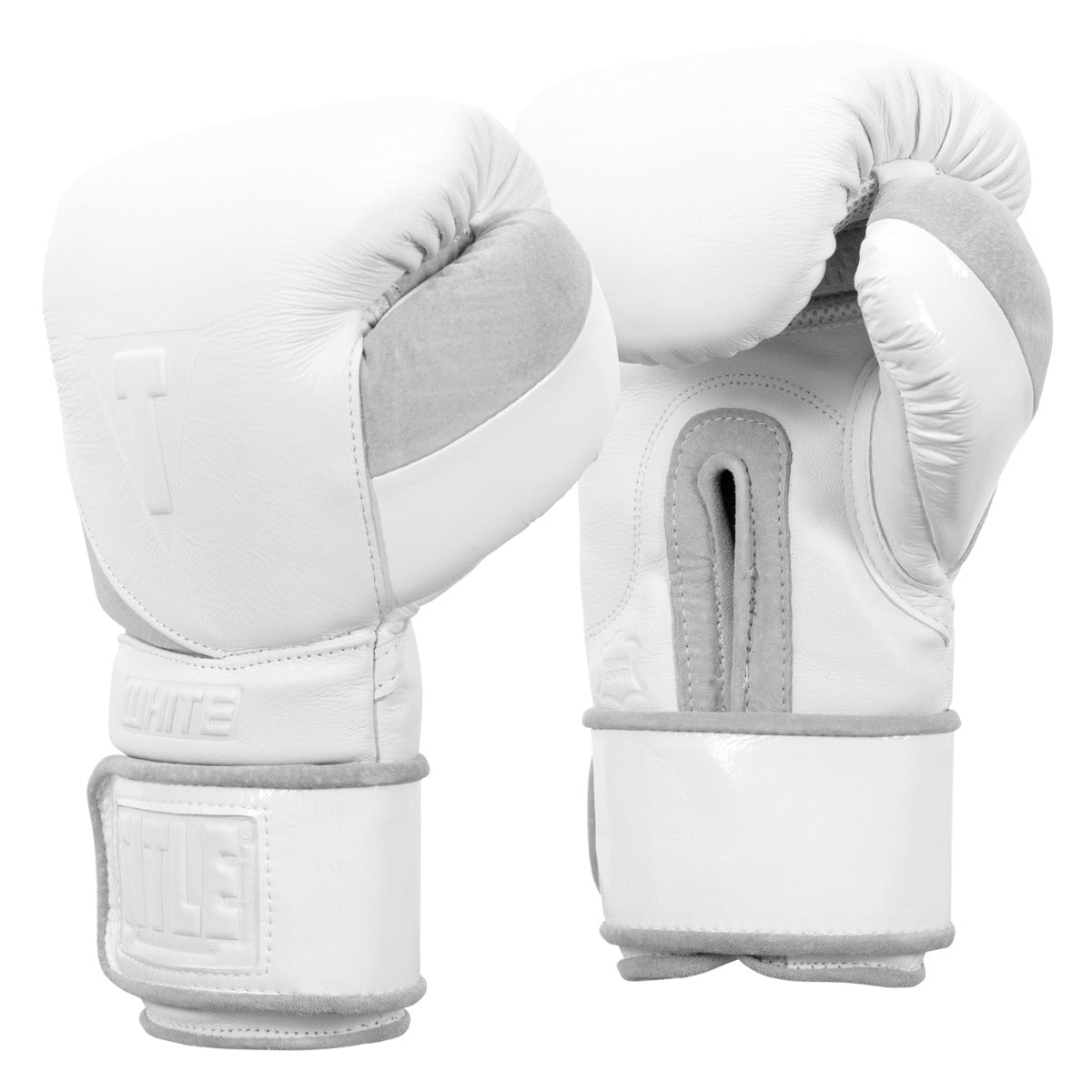 variant:lifestyle::TITLE White Boxing Training Gloves 2.0  side view