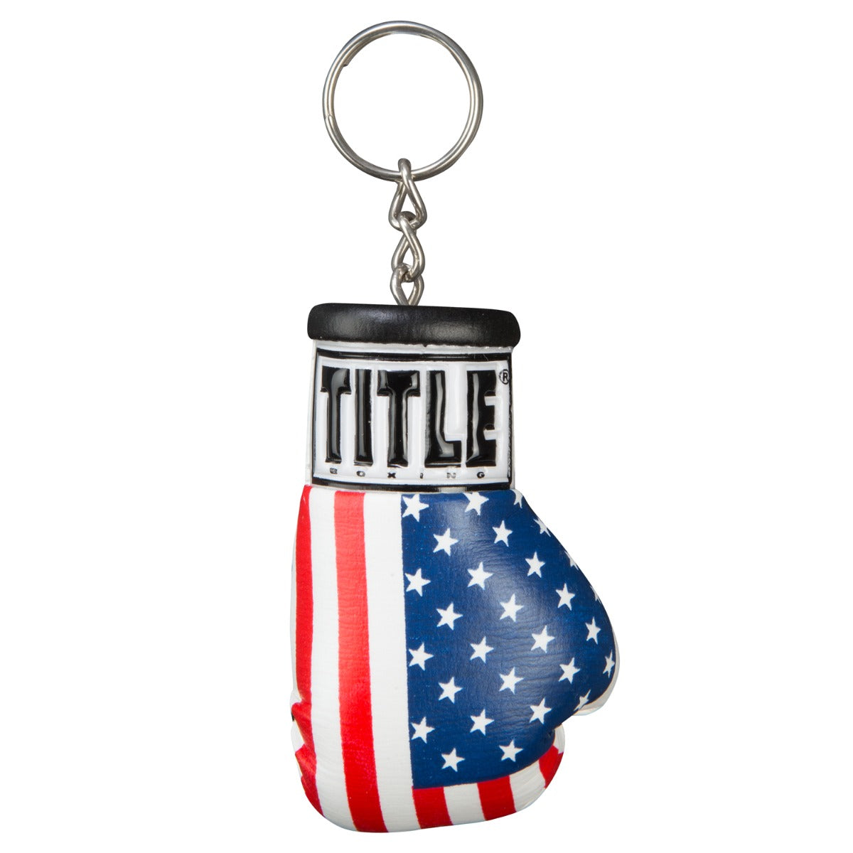 color:USA::TITLE Boxing Excel Glove Keyring front view