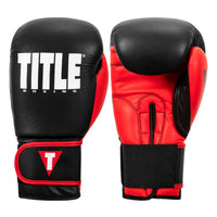 color:Black/Red::TITLE Boxing Dynamic Strike Heavy Bag Gloves main view