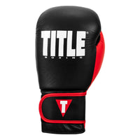 variant:Black/Red::TITLE Boxing Dynamic Strike Heavy Bag Gloves front view