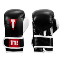 color:Black/White::TITLE Boxing Youth Bag Gloves main view
