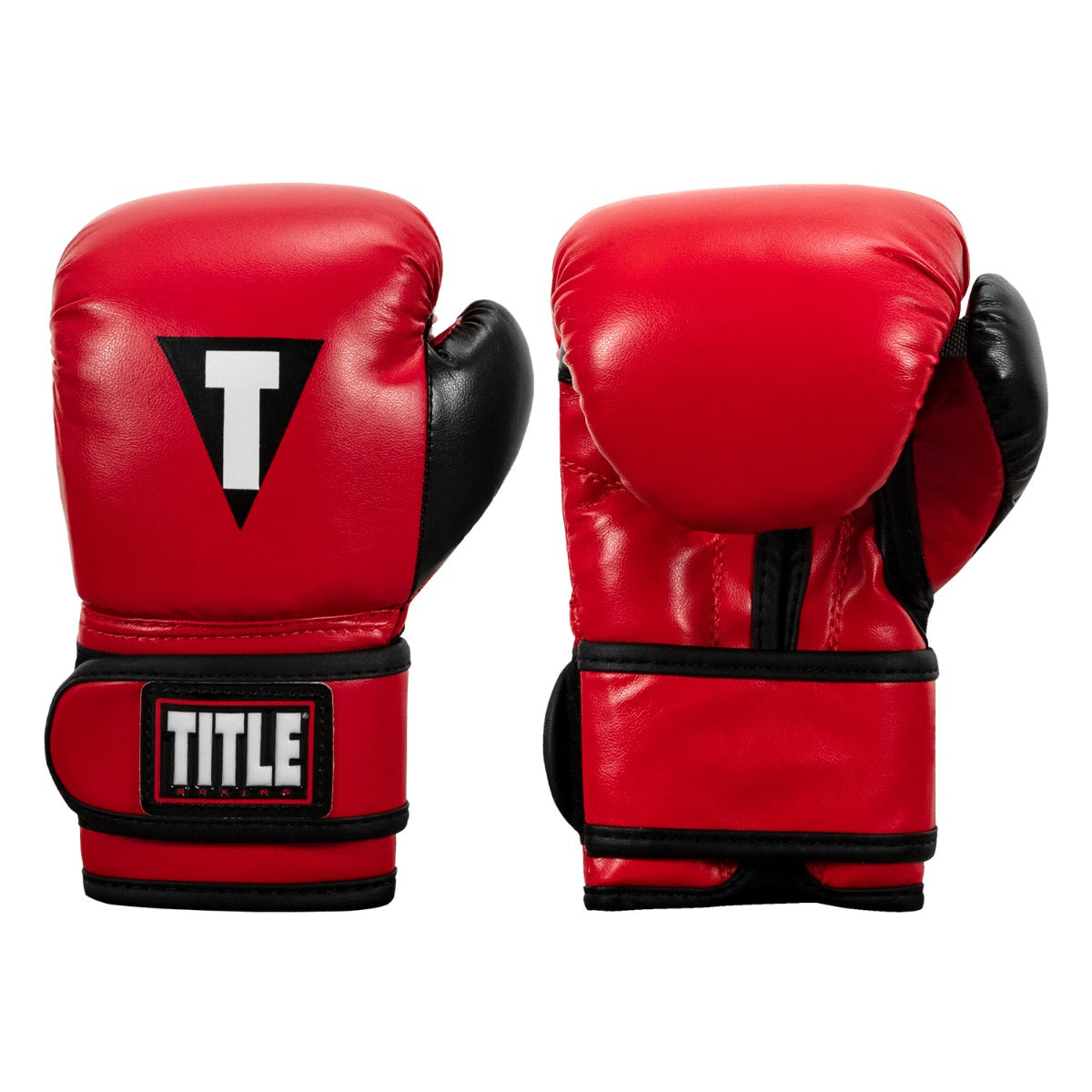 color:Red/Black::TITLE Boxing Youth Bag Gloves main view