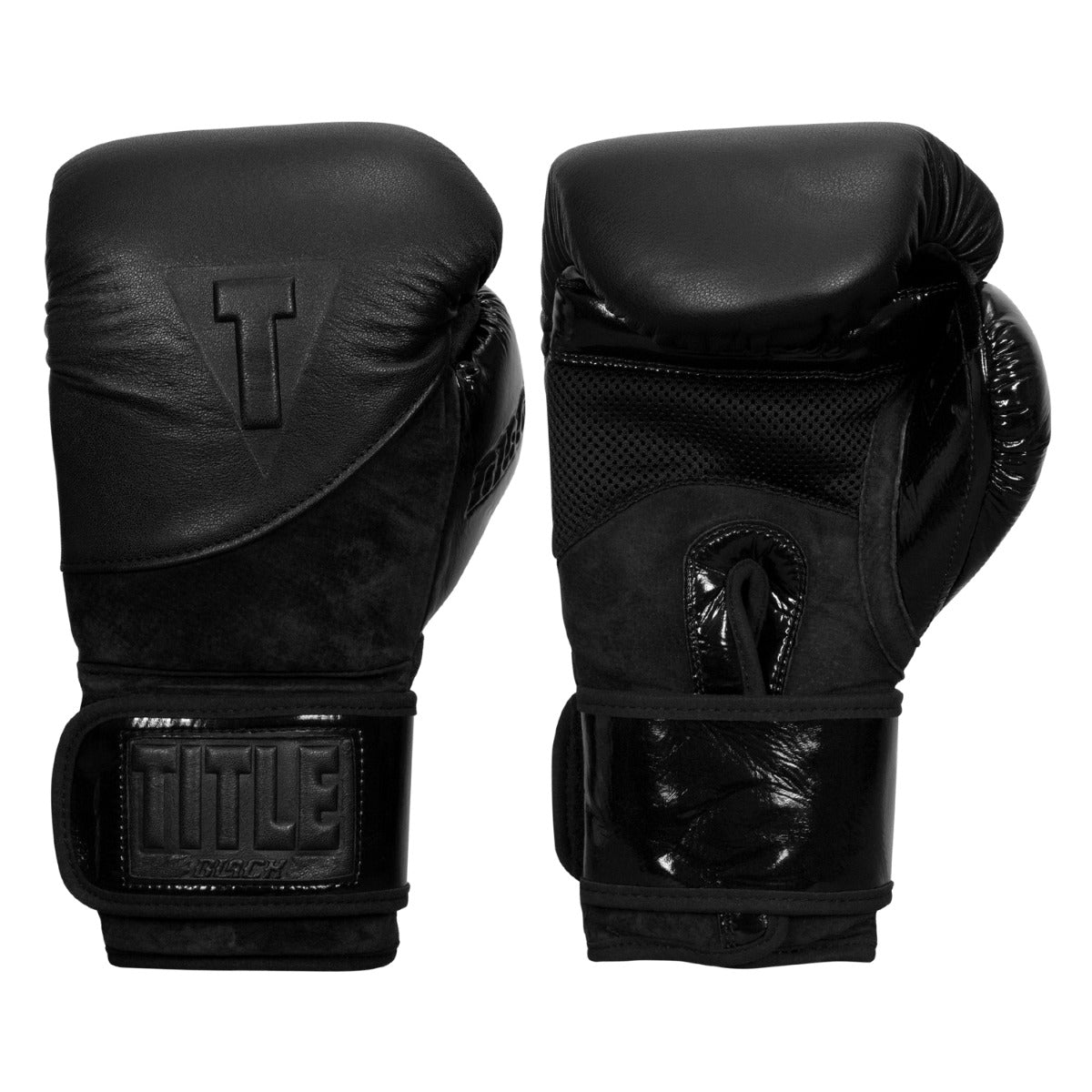 TITLE BLACK Blitz Sparring Gloves TITLE Boxing Gear