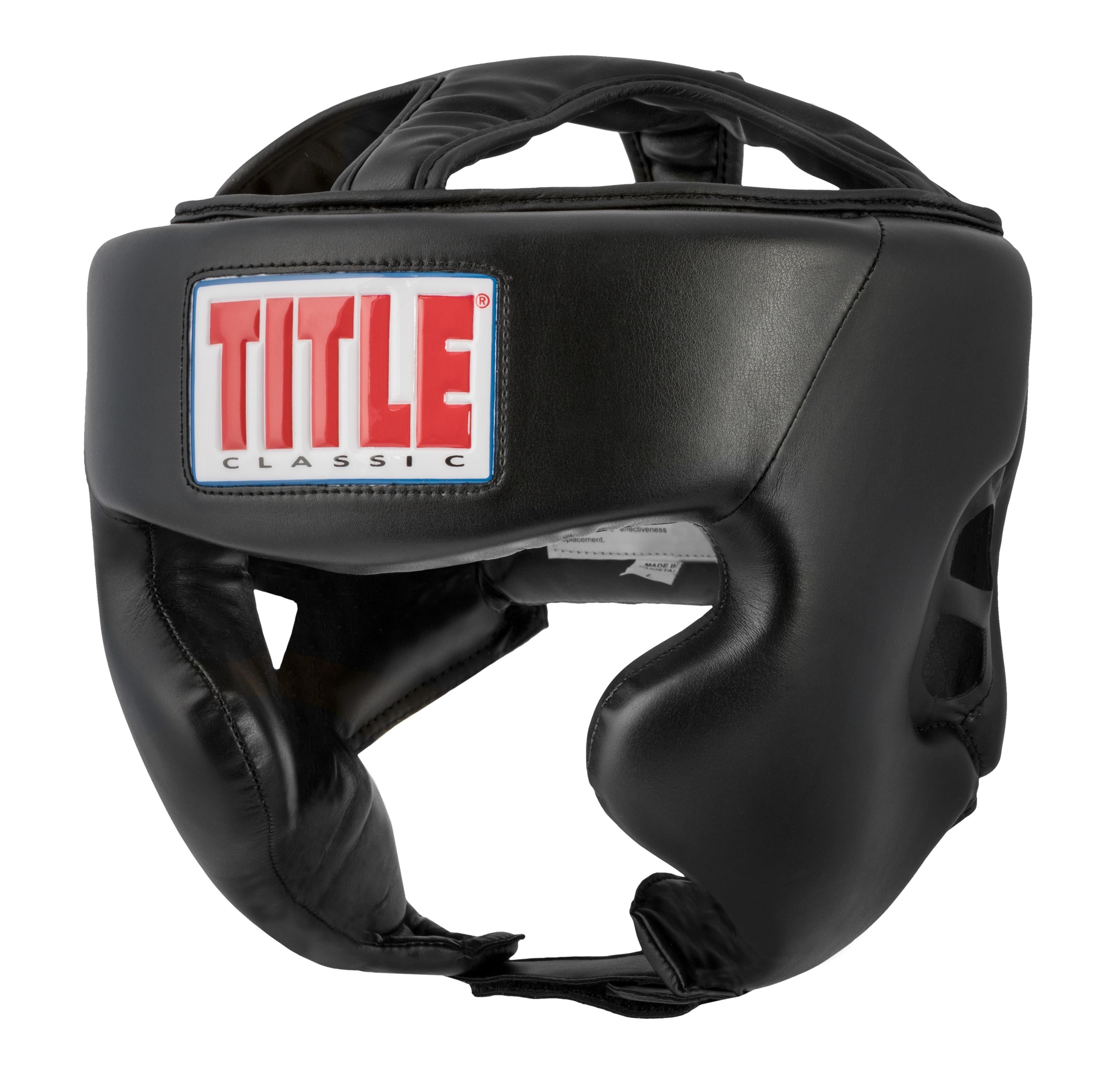 Title Boxing Hi-Performance Leather Training Headgear 