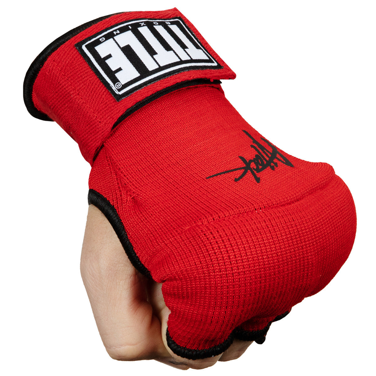 Black Title Boxing Attack Nitro Speed Training Glove Wraps