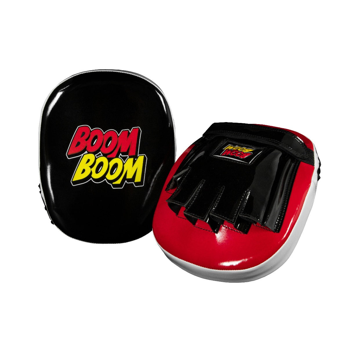 Red/White/Black Title Boxing Boom Boom Bomber Boxing and MMA Micro Punch Mitts 