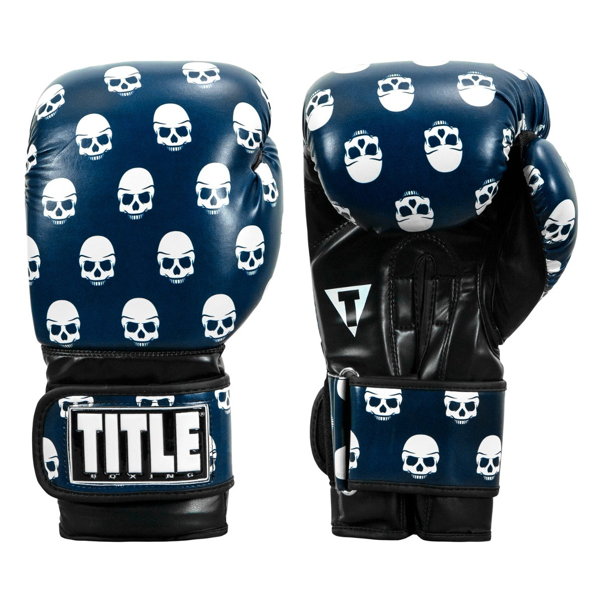 TITLE Boxing Infused Skull Print Bag Gloves TITLE Boxing Gear