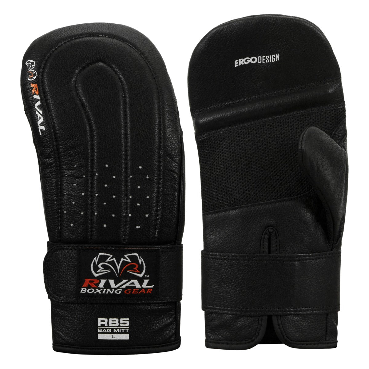 Rival RB5 Boxing Bag Mitts White