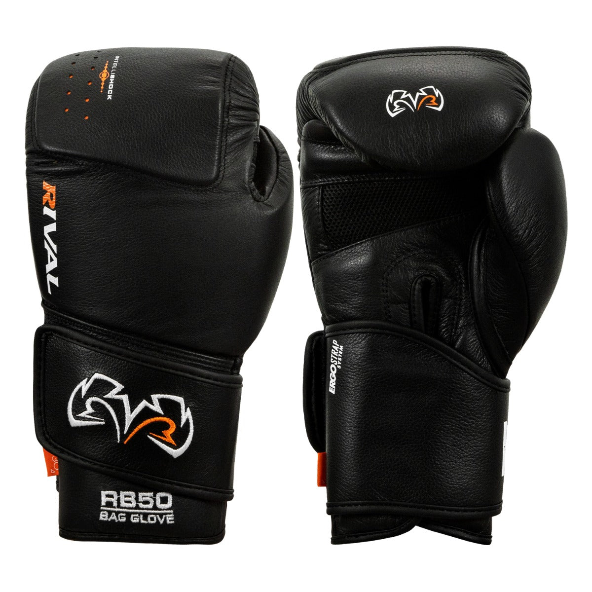 Rival Boxing Bag Guanti-RB50 Nero Intelli-SHOCK compatto 